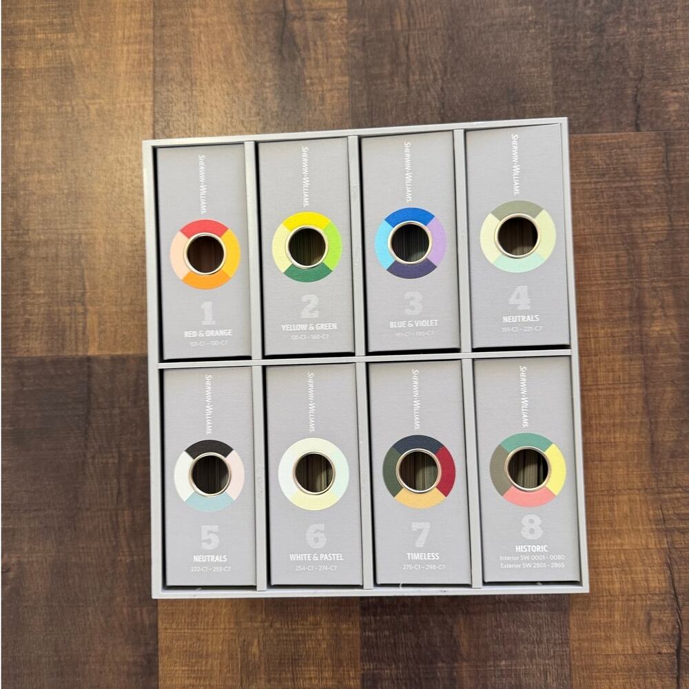 Sherwin Williams Paint Color Deck Set Interior Exterior Fan Deck Kit